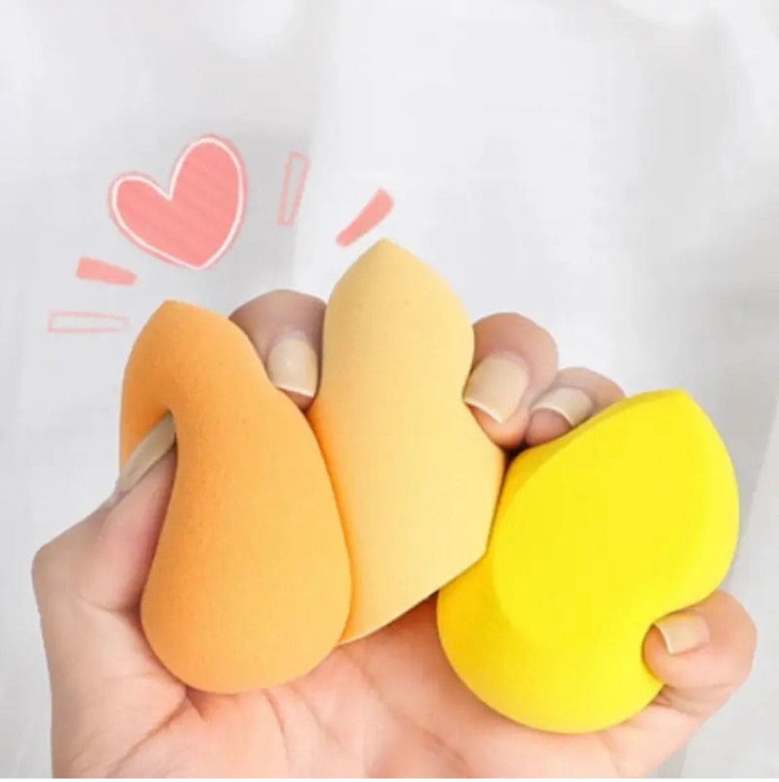 Set Of 3 Puff Makeup Sponge Set, Makeup Blender Cosmetic Sponge Cushion, Foundation Powder Sponge, Beauty Egg Tool For Women Makeup Accessories Set Of 3 Puff Makeup Sponge Set, Makeup Blender Cosmetic Sponge Cushion, Foundation Powder Sponge, Beauty Egg Tool For Women Makeup Accessories